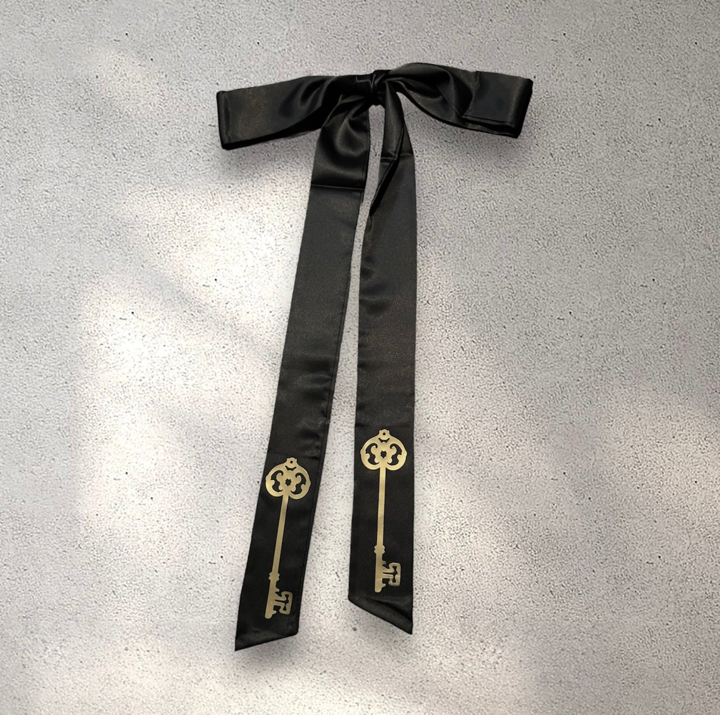 Hair Bow - hair ribbon - Cathedral window - Sword - Key