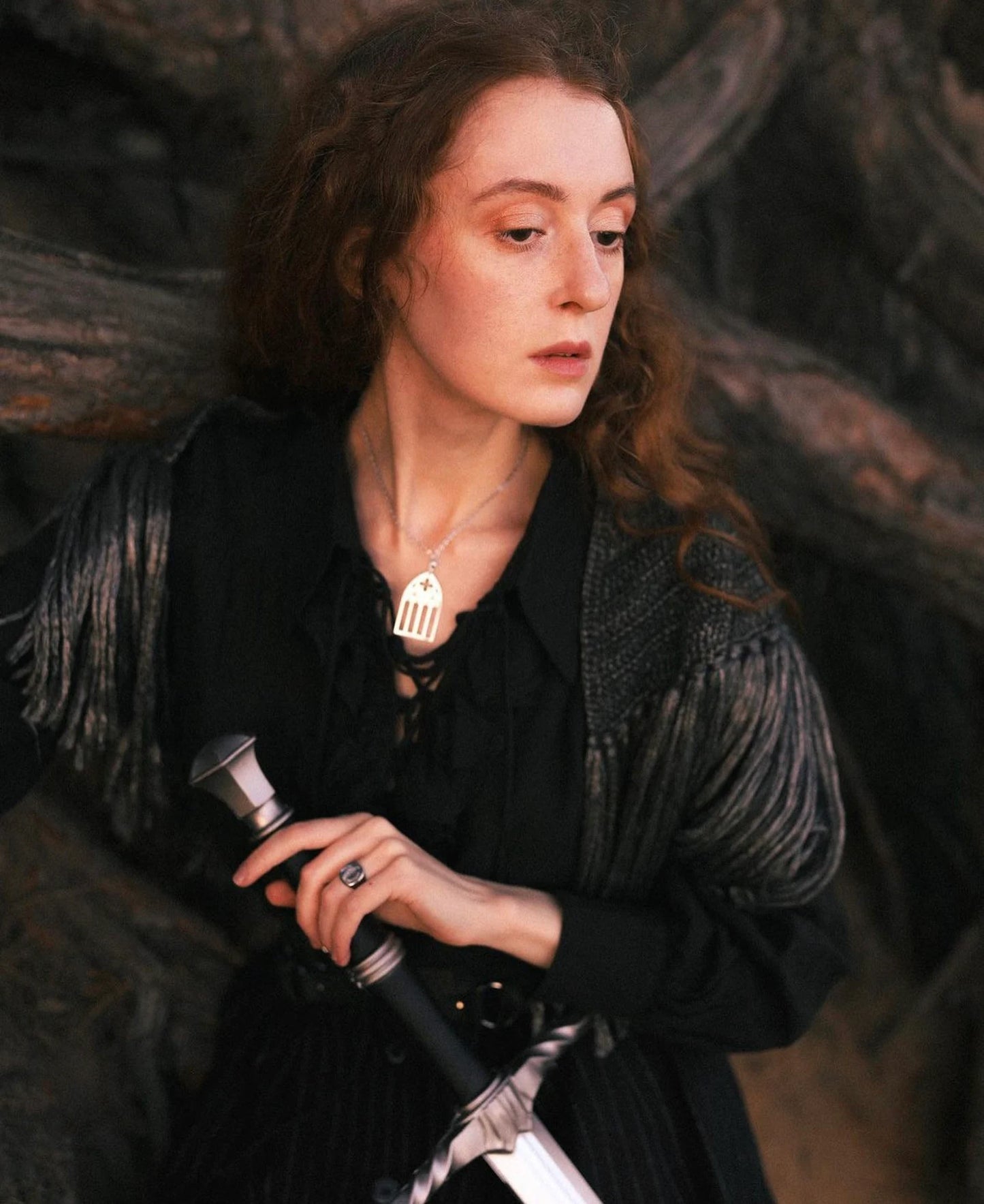 "Votiva" Necklace in 925 Silver - Gothic Cathedral Jewelry