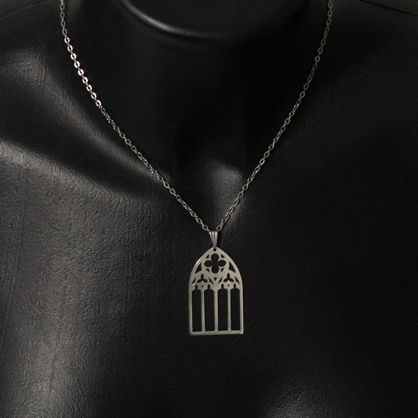 "Votiva" Necklace in 925 Silver - Gothic Cathedral Jewelry