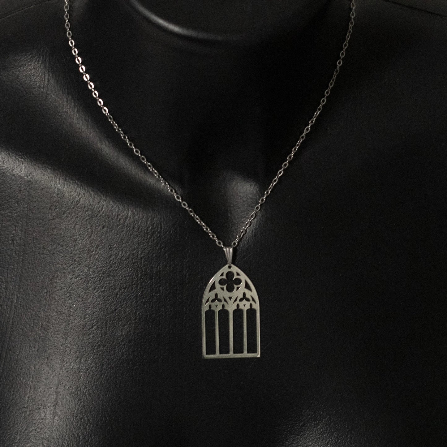 "Votiva" Necklace in 925 Silver - Gothic Cathedral Jewelry