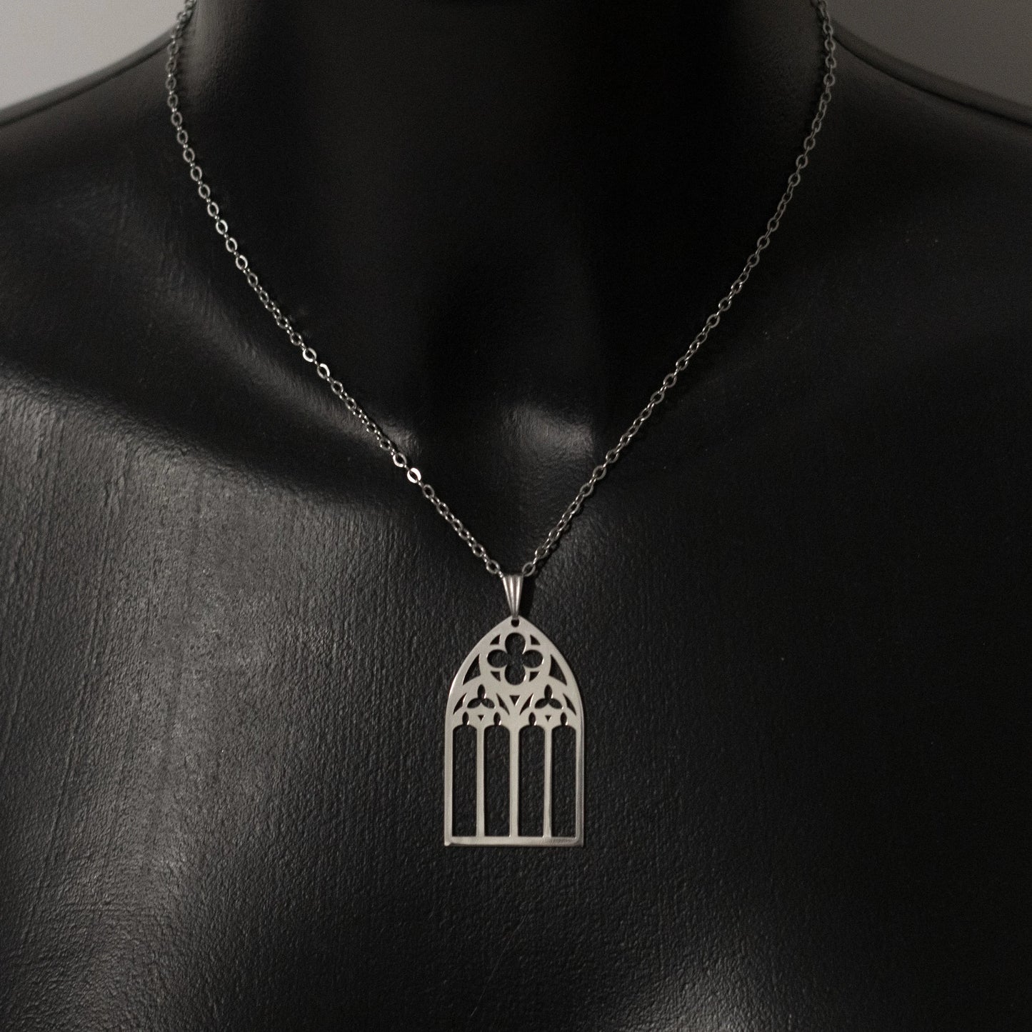 "Votiva" Necklace in 925 Silver - Gothic Cathedral Jewelry