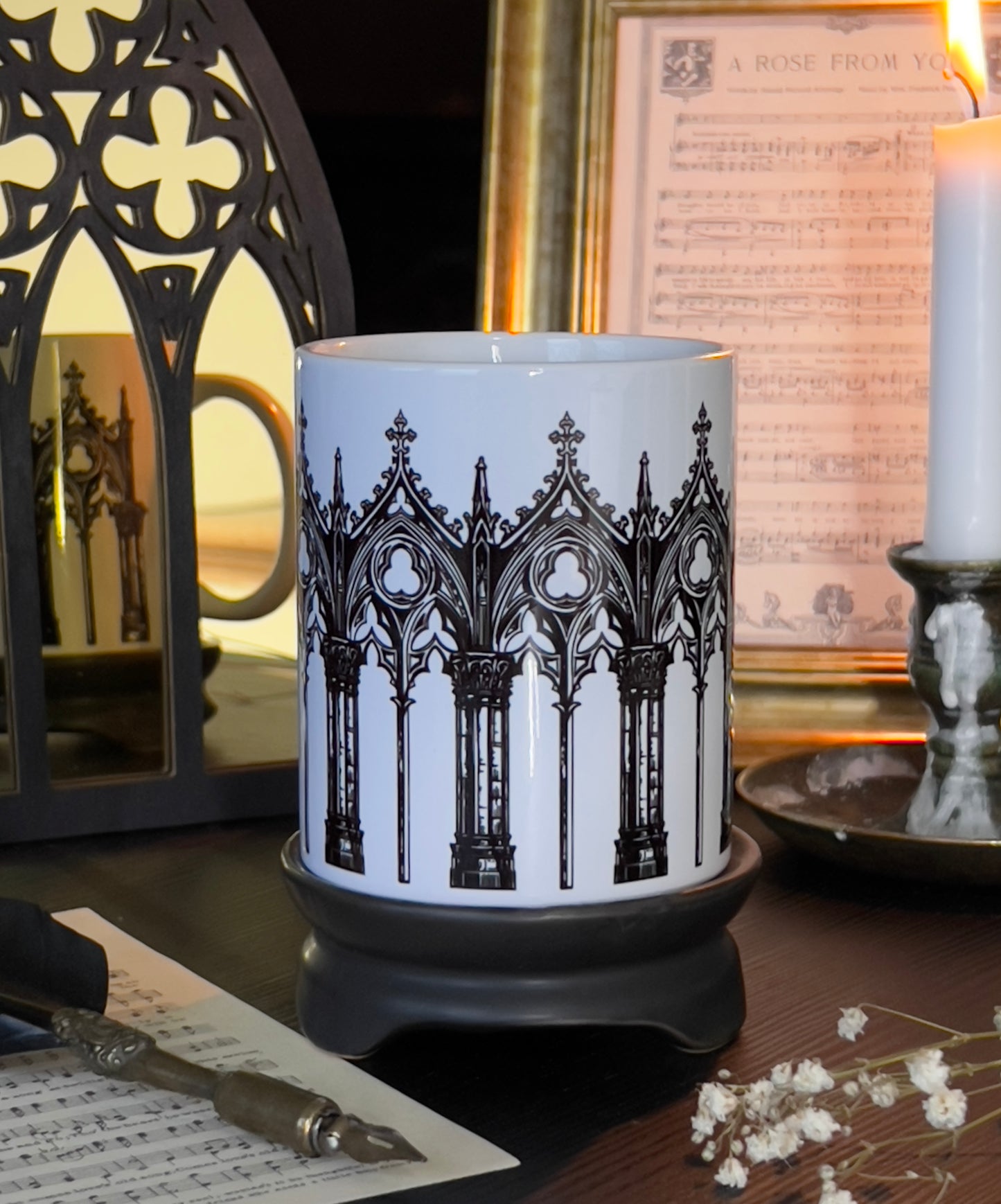 Gothic Cathedral White Mug