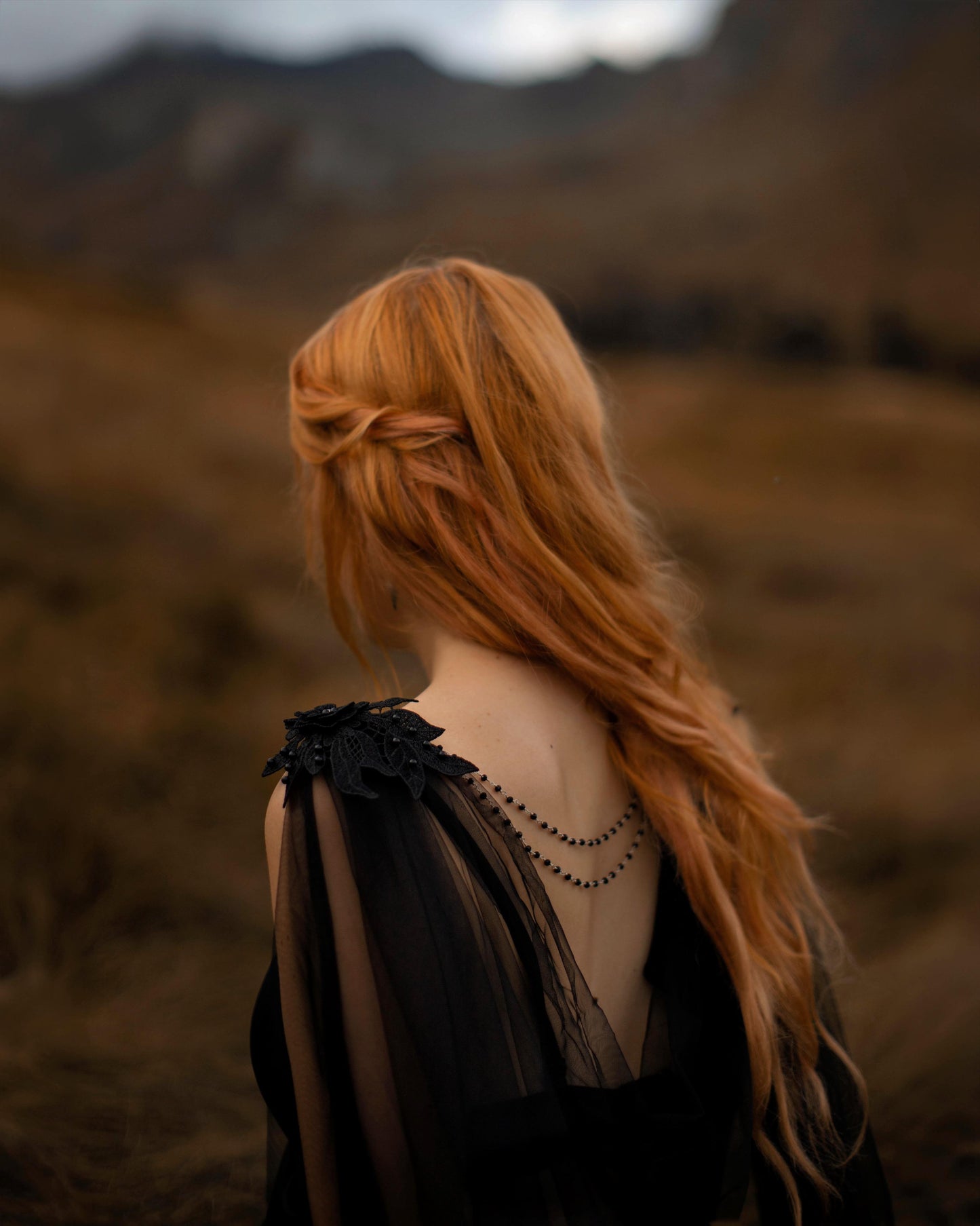 Dark Fantasy Veil in Tulle