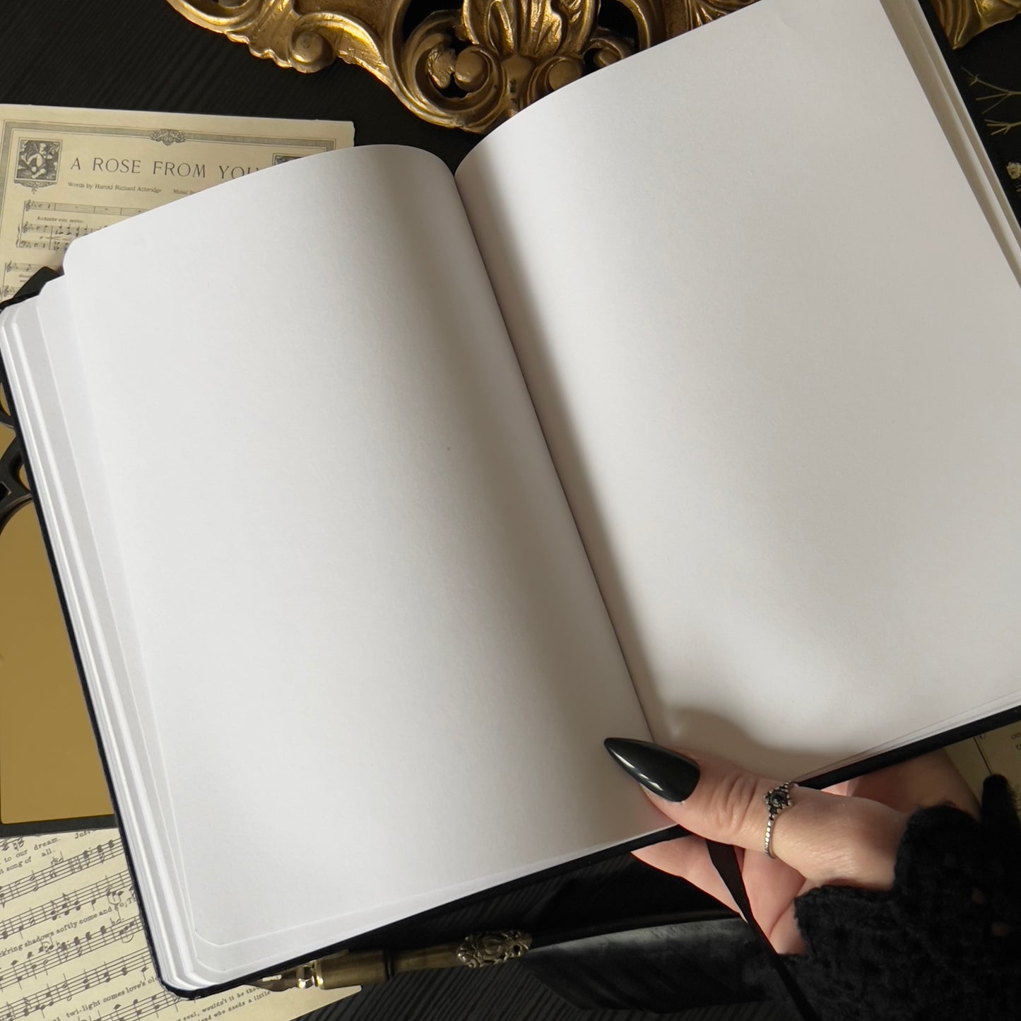 Cathedral window notebook