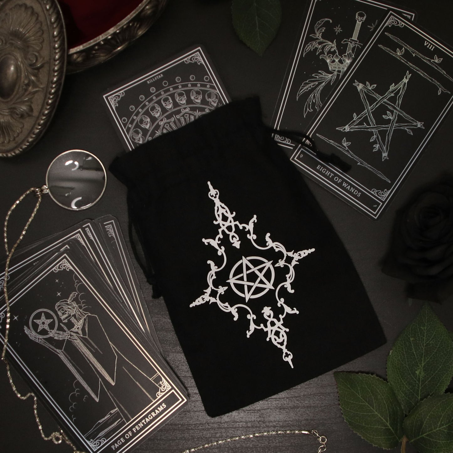 Tarot bag with pentacle