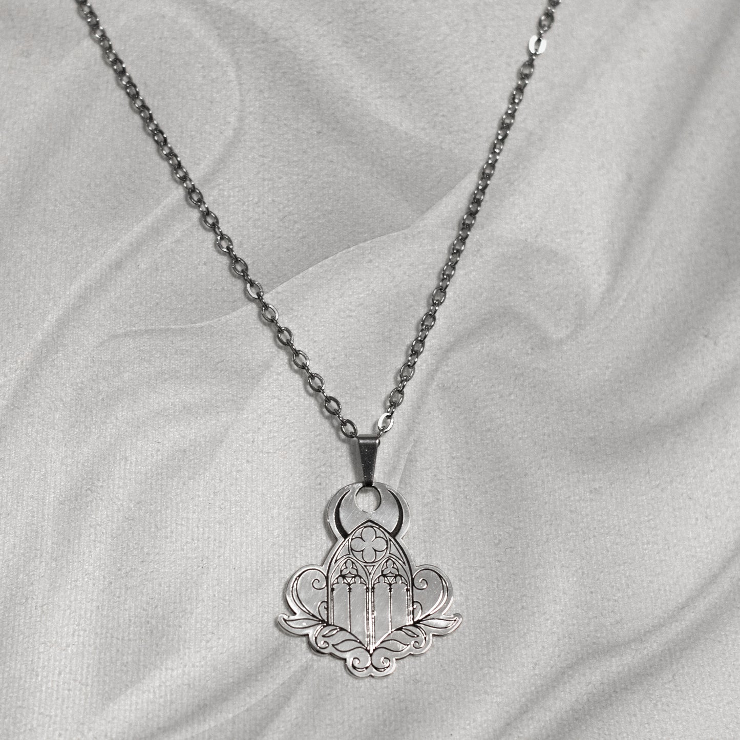 "Cathedralis" Necklace in 925 silver - Gothic Cathedral Jewelry