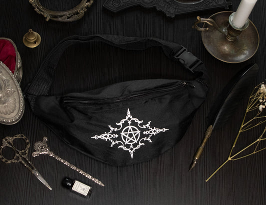 Witch pouch with pentacles