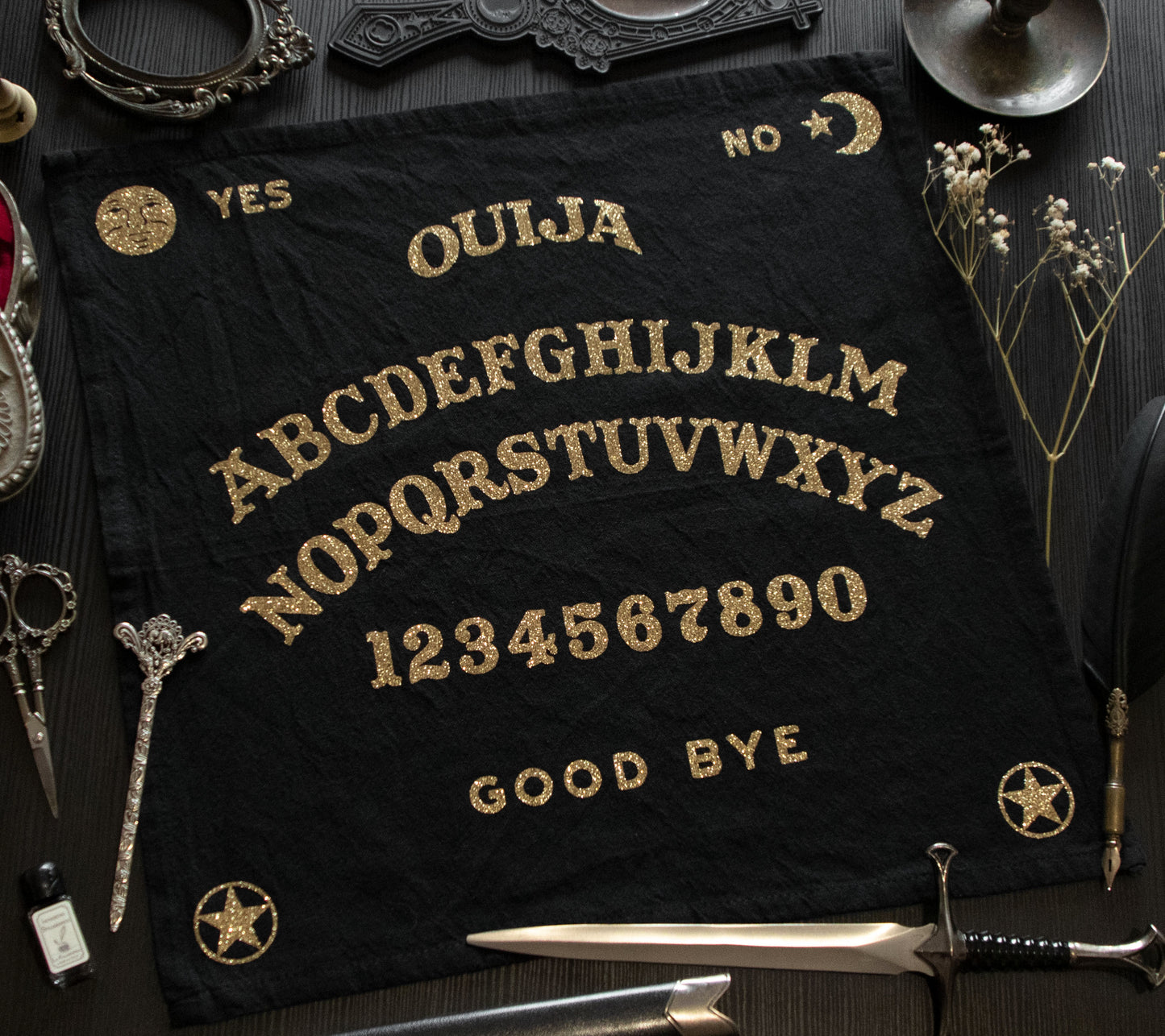 Ouija board Altar Cloth (Gold version)