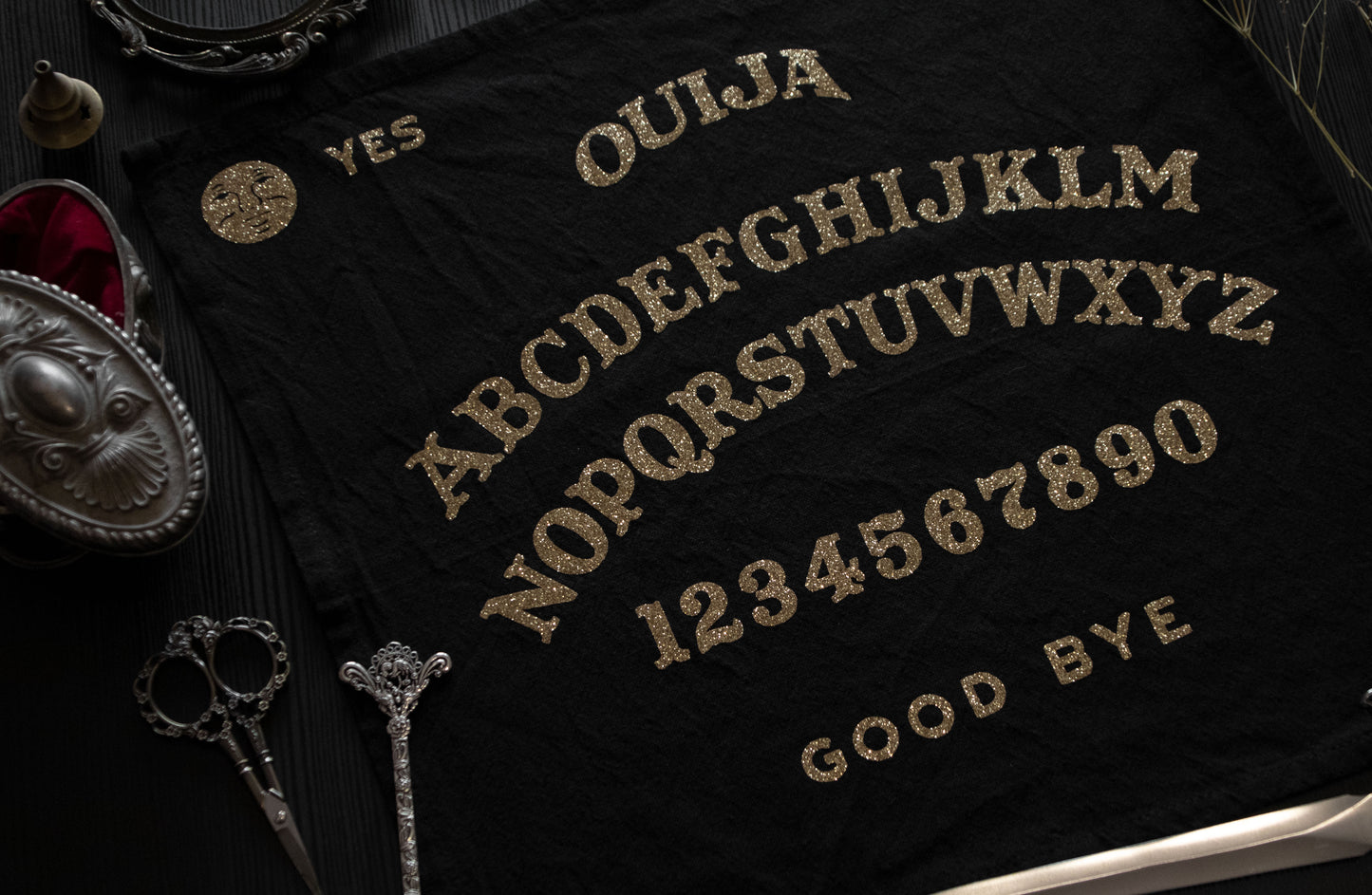 Ouija board Altar Cloth (Gold version)