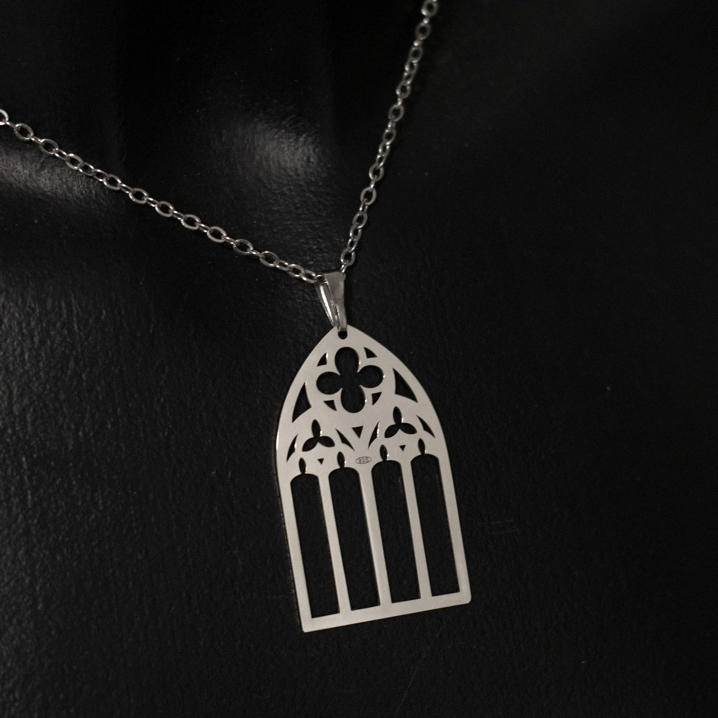 "Votive" Necklace in 925 Silver - Gothic Cathedral Jewelry