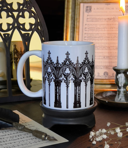 Gothic Cathedral White Mug