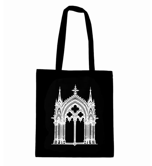 Shopping bag with gothic cathedral