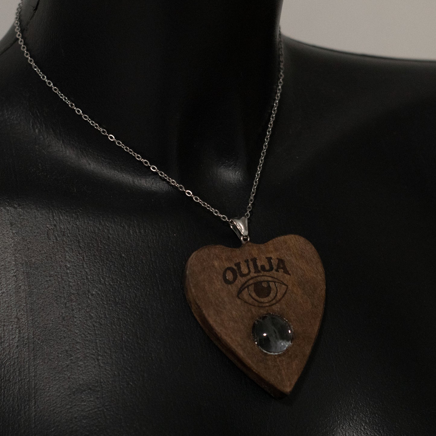 Necklace Ouija Planchette with ouija eye