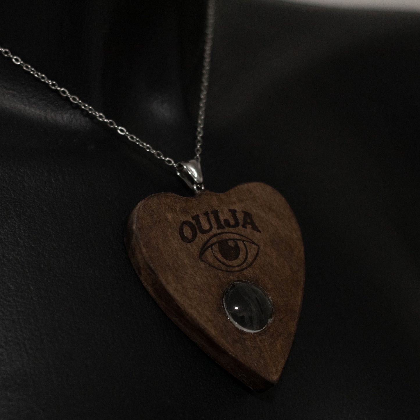 Necklace Ouija Planchette with ouija eye