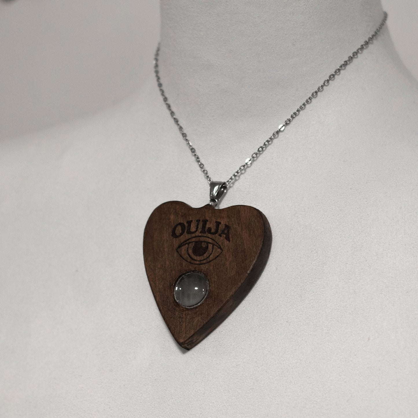 Necklace Ouija Planchette with ouija eye