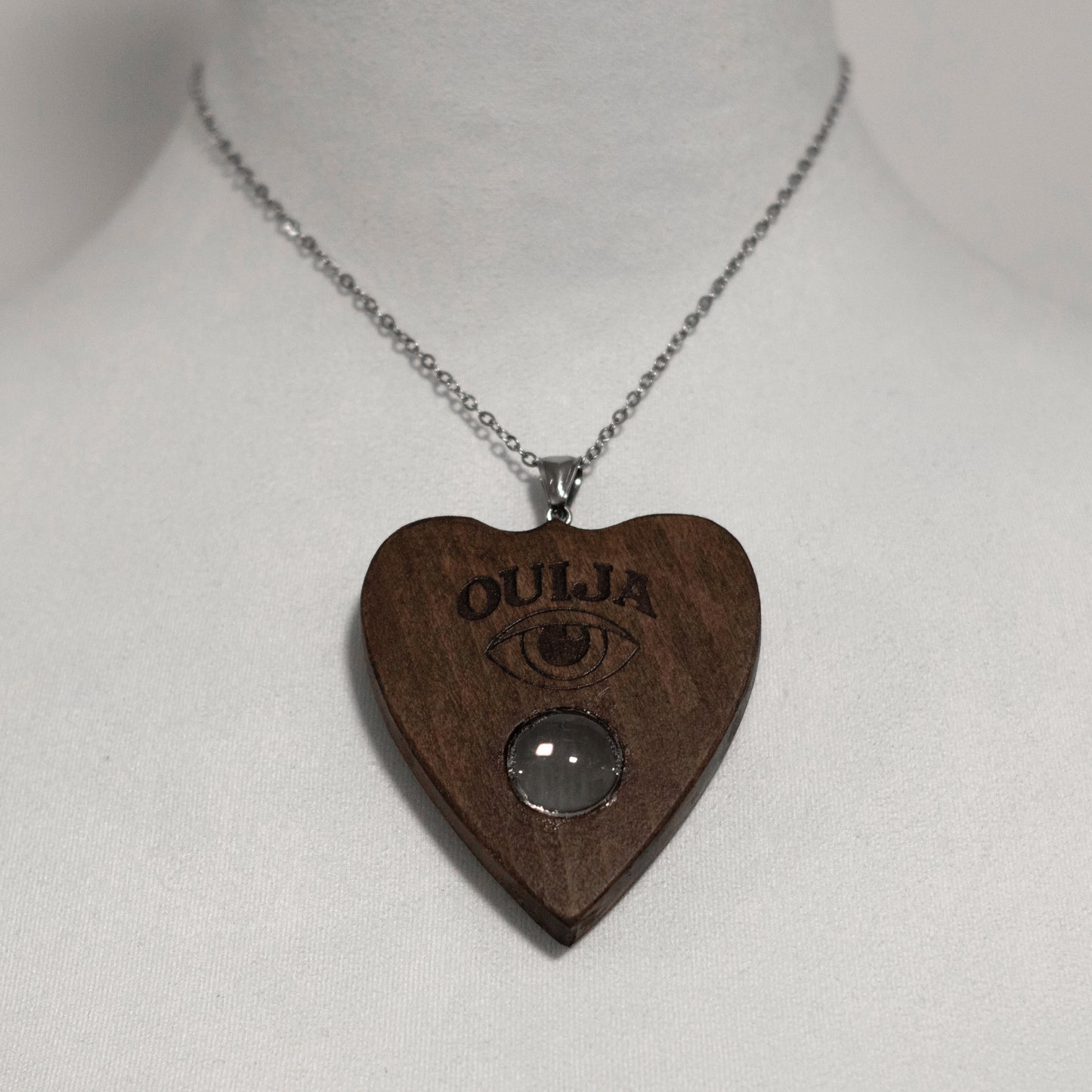 Necklace Ouija Planchette with ouija eye