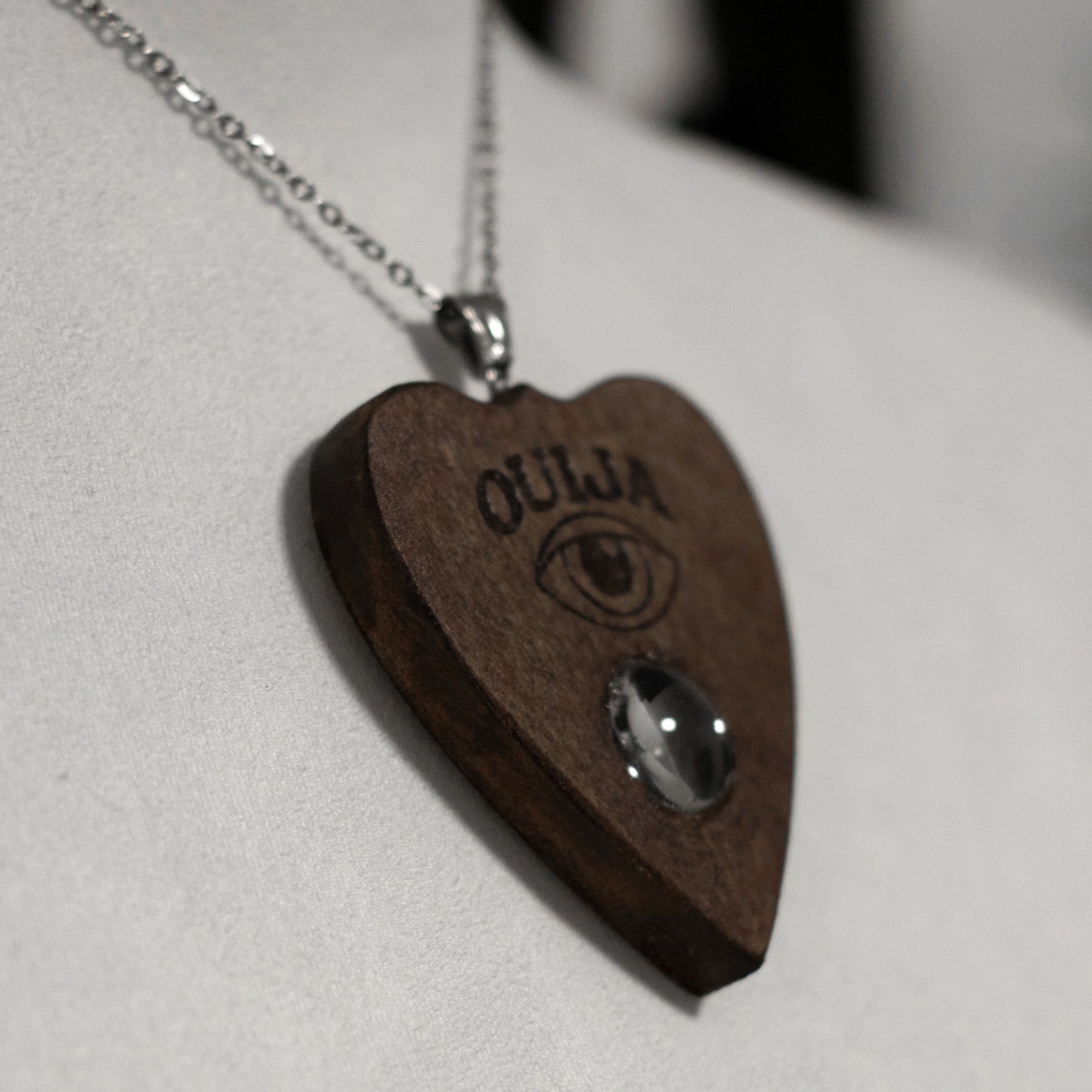 Necklace Ouija Planchette with ouija eye