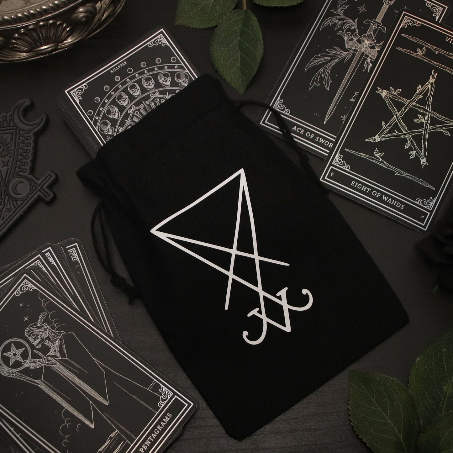 Tarot bag with Lucifer sigil