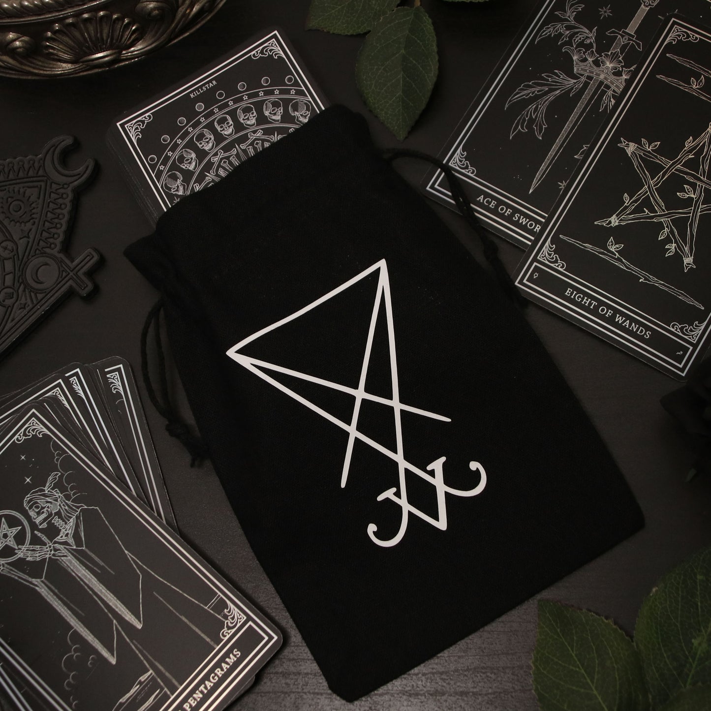 Tarot bag with Lucifer sigil