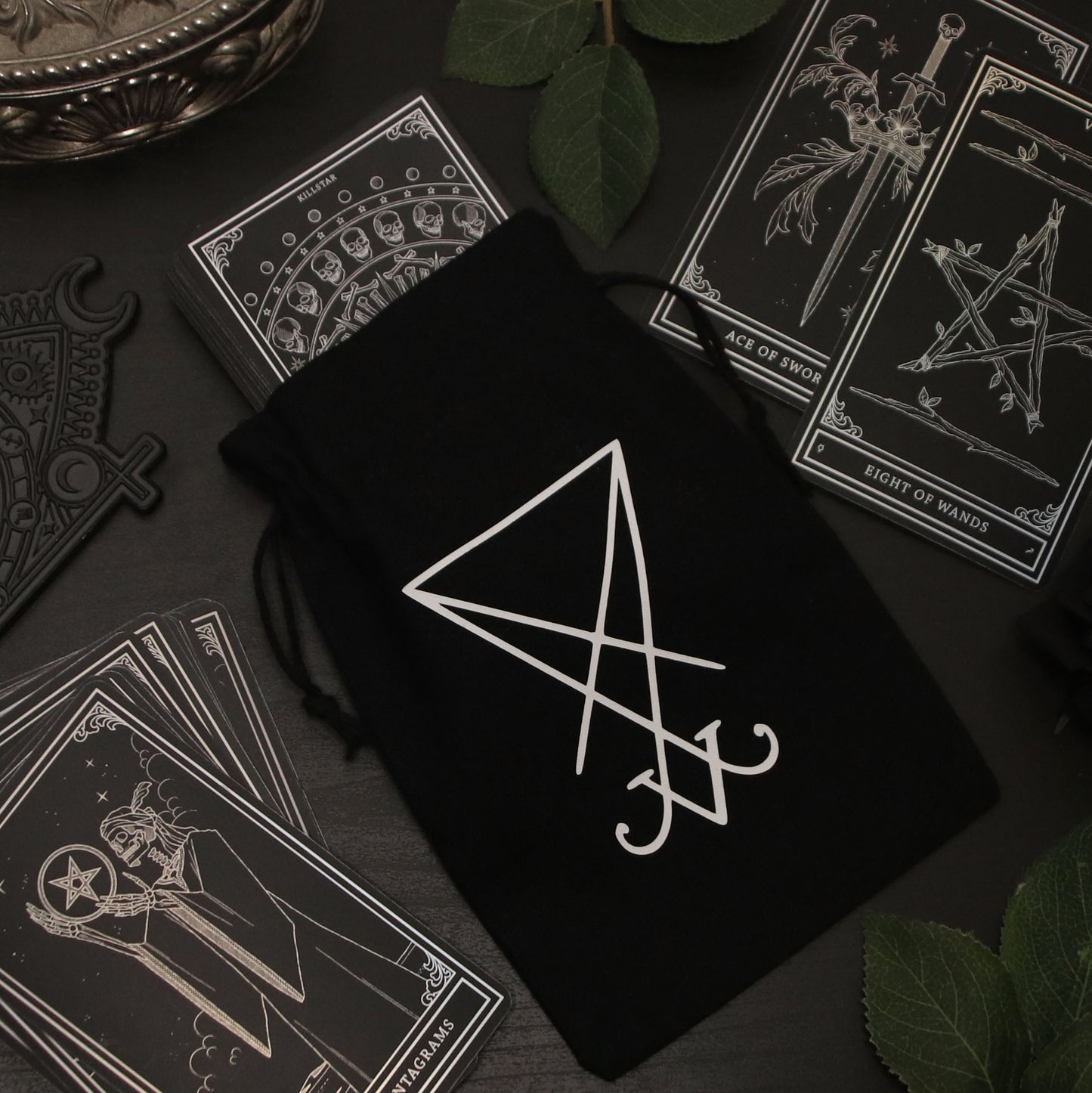 Tarot bag with Lucifer sigil