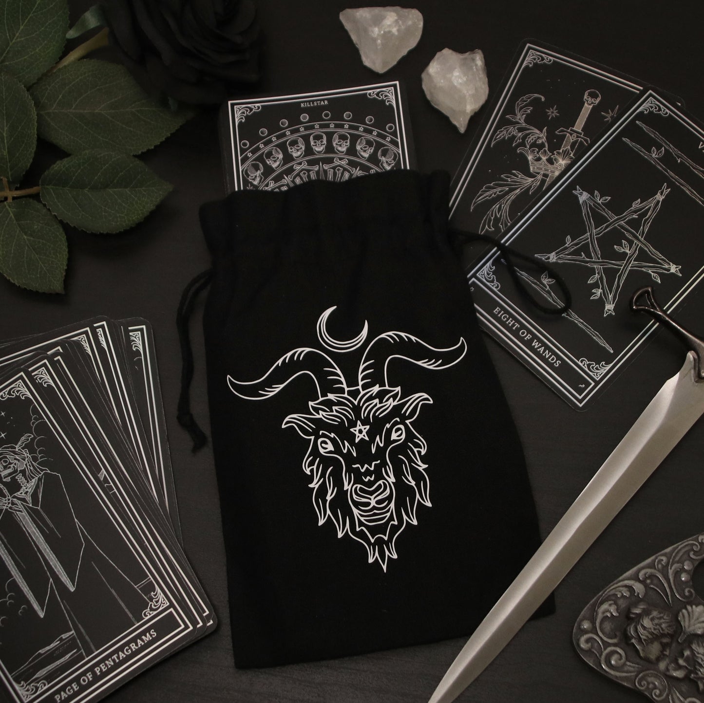 Tarot bag with Black Phillip